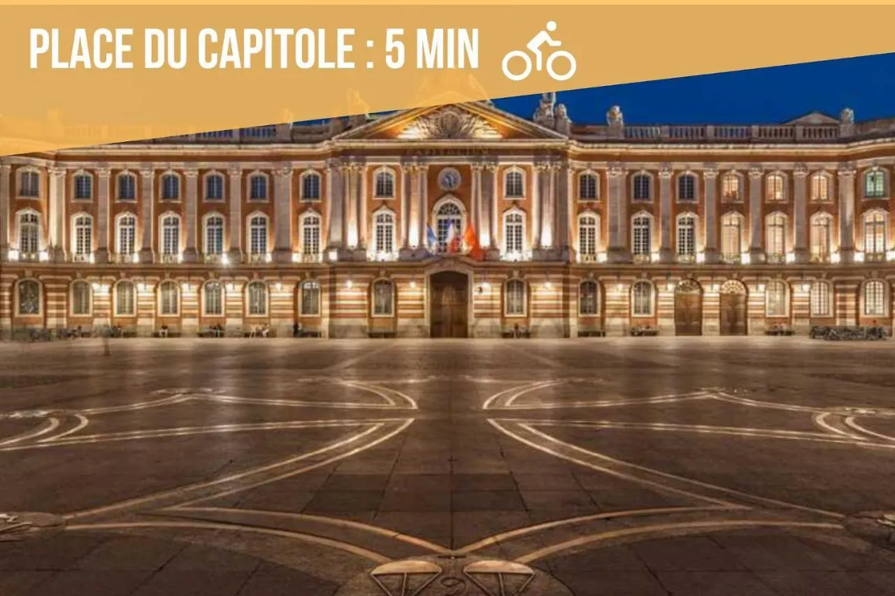 Maison La Provencale 6 Pers - Free Parking - Climatisation - Metro 圖盧茲 公寓